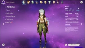 CONTA GENSHIN IMPACT AR 34 - 13 PERSONAGENS