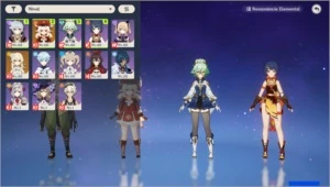 CONTA GENSHIN IMPACT AR 34 - 13 PERSONAGENS
