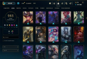 Bronze 4 com TODOS os Champs e 283 Skins +6 Prestigios - League of Legends LOL