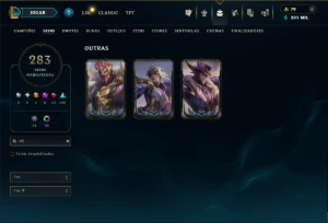 Bronze 4 com TODOS os Champs e 283 Skins +6 Prestigios - League of Legends LOL