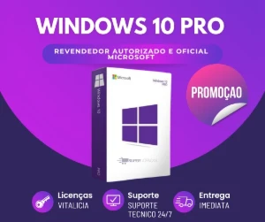 Key Windows 10 Pro – Licença de 25 Dígitos Vitalícia
