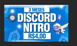 Discord Nitro Gaming 3 Mêses + 6 Impulsos + ENVIO INSTANTÂNE - Assinaturas e Premium