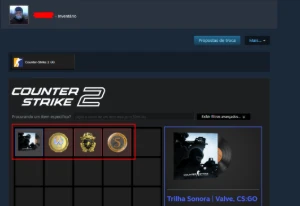 CONTA CS2 com Prime + Insígnia de Lealdade + Medalha 5 Anos - Counter Strike