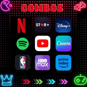 Hbo/ Netflix/ Youtube/ Star+Disney/Canva/ Paramount/ Nba -E - Assinaturas e Premium