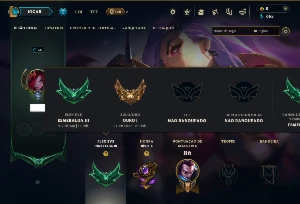 Ouro 1 com 65 Champs e 7 Skins