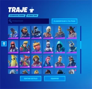 Conta Fortnite - SEASON 2 - 174 SKINS - 110 PICARETAS!