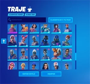 Conta Fortnite - SEASON 2 - 174 SKINS - 110 PICARETAS!