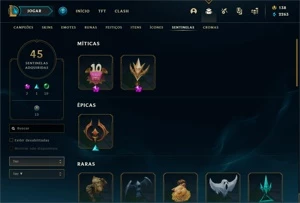 Conta Lol Ouro IV - League of Legends