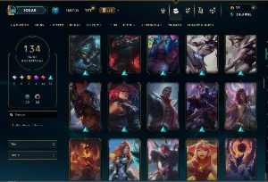 Bronze 4 com TODOS os champs e 134 Skins ( ADC / SUP / TOP ) - League of Legends LOL