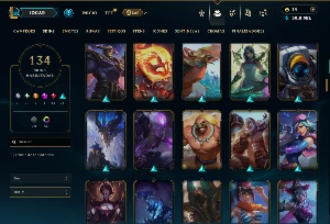 Bronze 4 com TODOS os champs e 134 Skins ( ADC / SUP / TOP ) - League of Legends LOL