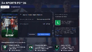 CONTA EA FC 26 - Edição ultimate com time UT montado - FIFA