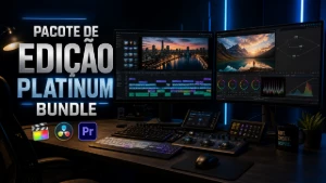 🔥 Pacote de Edição de Vídeo Platinum Bundle - Arte Digital Artes Canva