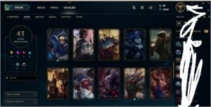 CONTA LOL PRATA I / 43 SKINS // 102 CHAMP // ÓTIMO MMR - League of Legends