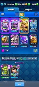 Mega E Fantasma Real Evoluido + 5 Evoluções + 2 Heróis - Clash Royale