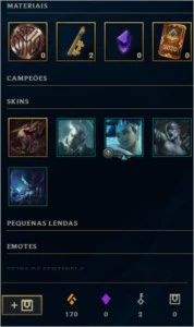 Conta plat 2 A VENDA - League of Legends LOL