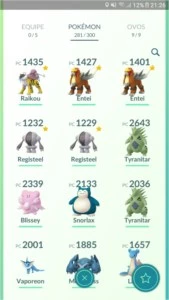 Conta de Pokémon GO