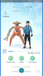 Conta de Pokémon GO