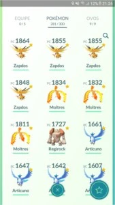Conta de Pokémon GO
