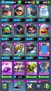 Xp11Arena 12 com 14 lendarias 2 nv3 e 5nv2 - Clash Royale