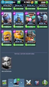 Xp11Arena 12 com 14 lendarias 2 nv3 e 5nv2 - Clash Royale