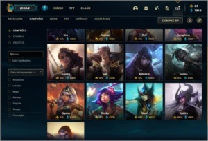 Conta bronze 3 com 101 skins e 150 champs (criada em 2012) - League of Legends LOL