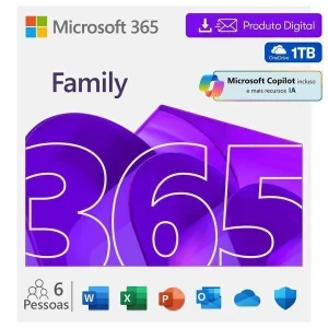 Office 365 Família para 5 dispositivos, 1 TB, 1 ano - Others
