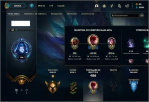 Conta ouro 4 com 155 champs e 231 skins Criada em 2013 - League of Legends LOL