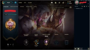 CONTA LOL LEAGUE OF LEGENDS 332 SKINS LEVEL 176