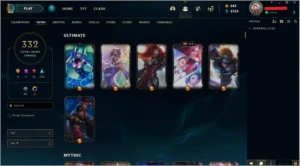 CONTA LOL LEAGUE OF LEGENDS 332 SKINS LEVEL 176