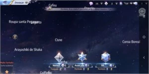 conta saint seiya awakening SSA
