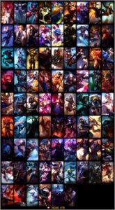 Conta plat 4, 117 campeões, 78 skins, 80 ícones, runa padrão - League of Legends LOL