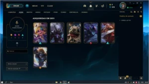 CONTAS LEAGUE OF LEGENDS GOLD LOL