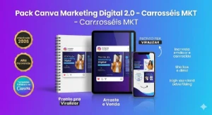 Pack Canva Markrting Digital 2.0 - Carroseis Mkt - Outros