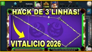 Hack De 8 Ball Poll Tabela De 3 Linhas Permanente - Outros