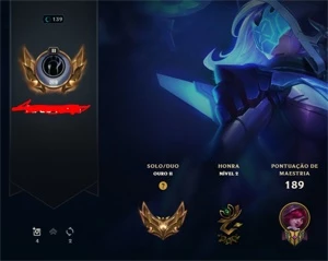 Conta GOLD2, EX platina. - League of Legends LOL