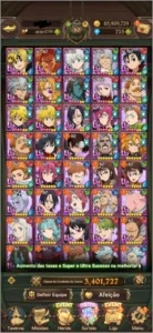 Conta 7DS Grand Cross (Nanatsu no taizai) top demais - Outros