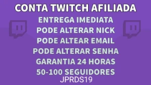 Conta twitch pronta para fazer live e lucrar - Redes Sociais