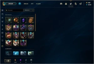 CONTA COM 156 SKINS (3 ULTIMATE + 2 PRESTÍGIOS) - League of Legends LOL