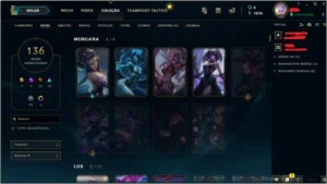 Conta platina 4  136 skins imperdível - League of Legends LOL