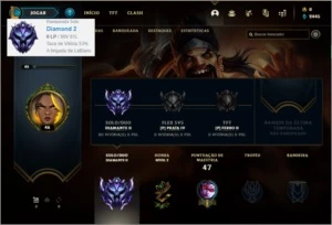 Conta DIAMANTE 2 com 4 skins e 26 champs - League of Legends LOL