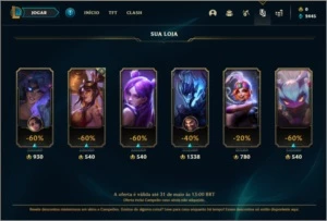 Conta DIAMANTE 2 com 4 skins e 26 champs - League of Legends LOL