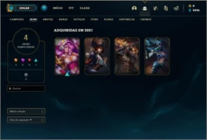 Conta DIAMANTE 2 com 4 skins e 26 champs - League of Legends LOL