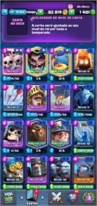 CONTA CLASH ROYALE TOP, REI 11 QUASE UPANDO.