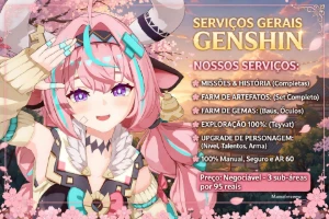 Olá, sou a Manu/rezeew. Faço serviço gerais de Genshin. - Genshin Impact