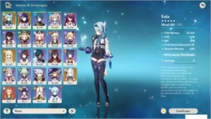 Vendo conta AR47 com personagens bons - Genshin Impact