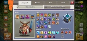 CONTA CLASH OF CLANS - CV13 QUASE FULL BARATO