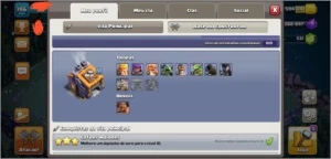 CONTA CLASH OF CLANS - CV13 QUASE FULL BARATO