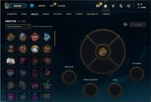 Conta ouro 1 com 24 Champs e 1 skin + 1 Fragmento Ultimate - League of Legends LOL