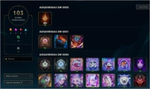 Conta de League Of Legends com 26 skins, nivel 140 LOL