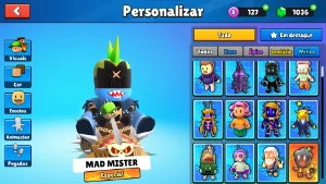 Conta com 24 skin especial é passe grátis permanente . - Stumble Guys